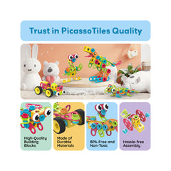 Plymagic Engineering Construction Set with Toy Power Drill - 250 Pieces