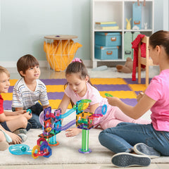 Plymagic 60pc Marble Run Building Block Connecting Set