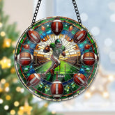 Personalized Football Lover's Ornament - A Unique Gift for Sports Fans