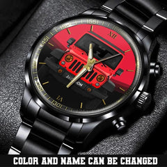 Personalized Jeep Car & Name Watch Printed