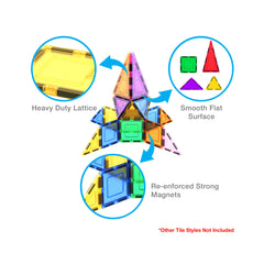 Plymagic Magnet Tile 12 Piece Right Triangle Expansion Pack