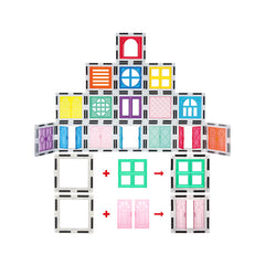 Plymagic 40pc Window and Door Magnetic Clip On Toy Set