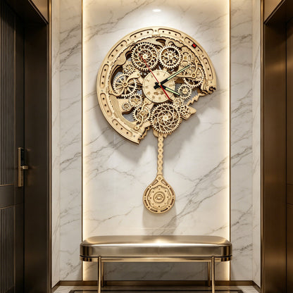 Plymagic Assembly Model - Retro Gear Mechanical Wall Clock