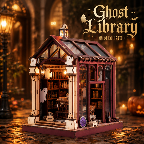 Plymagic DIY Book Nook -  The Ghost Library