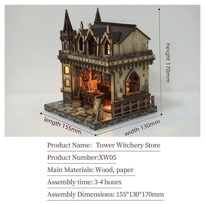 Plymagic DIY Mini House - Tower Witchery Store