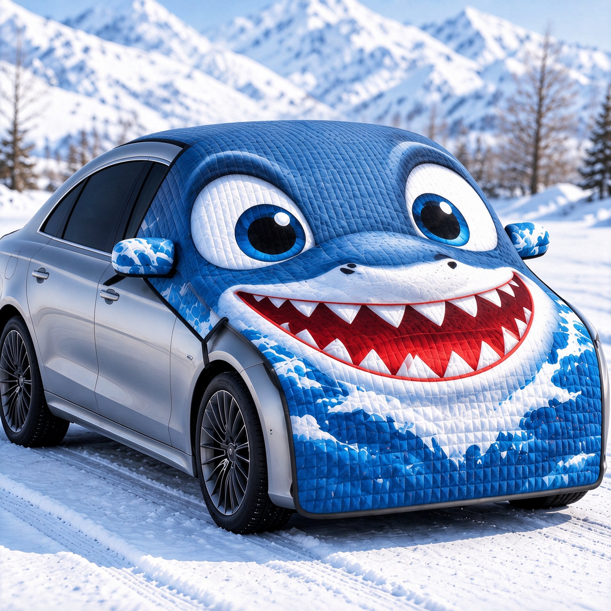 🐾 Funny Animal Car Snow Cover ❄️