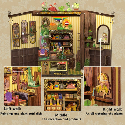 Plymagic DIY Book Nook - Fantacy Plant Shop