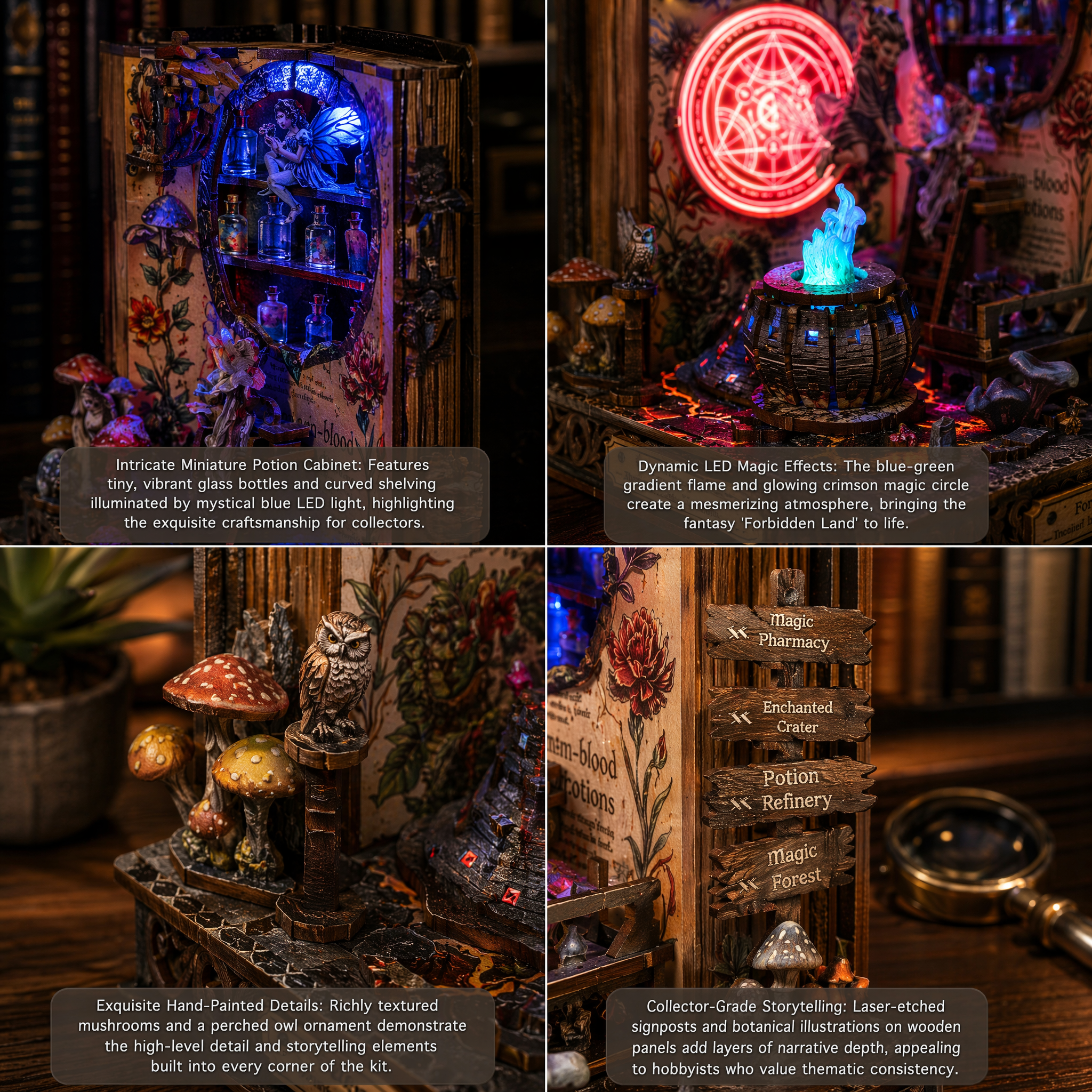 Plymagic DIY Book Nook -  Forbidden Land