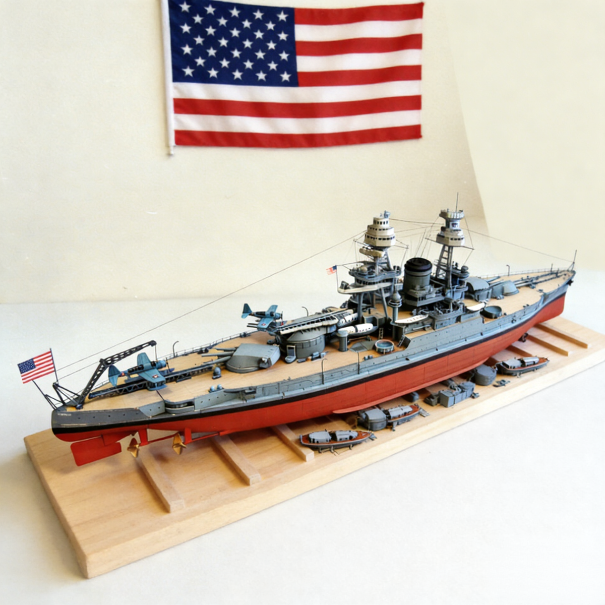 Plymagic Assembly Model - USS Texas Battleship V2