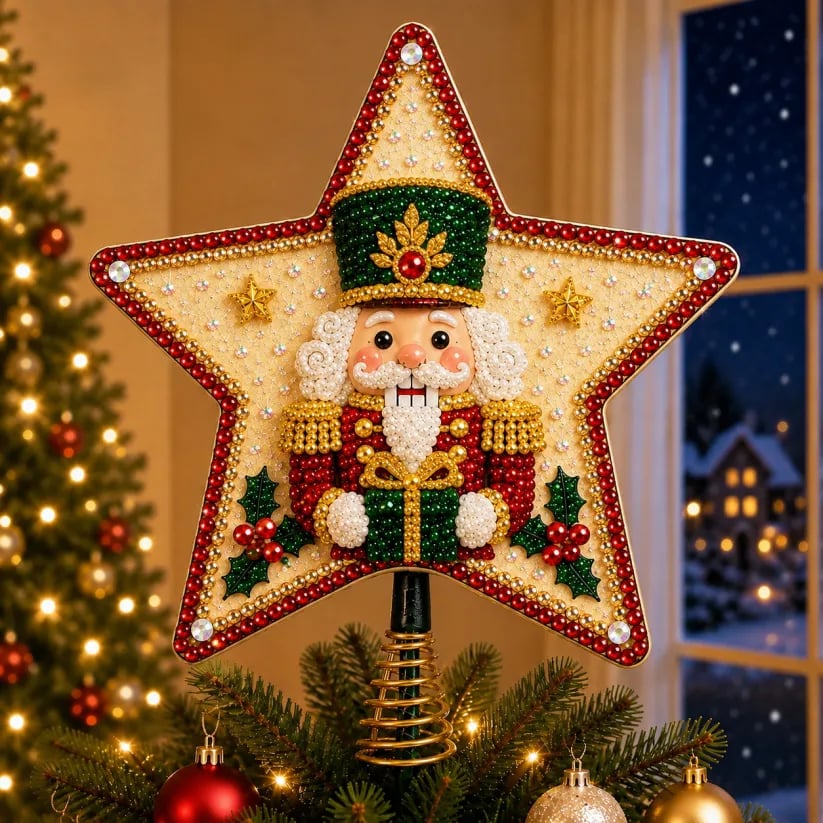 Plymagic DIY Pearl Art Tree Topper - 🎄🎅Christmas Celebration