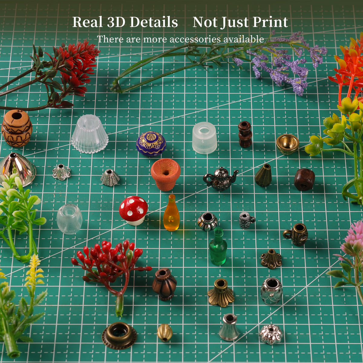 Plymagic DIY Mini House - Floral Cottage