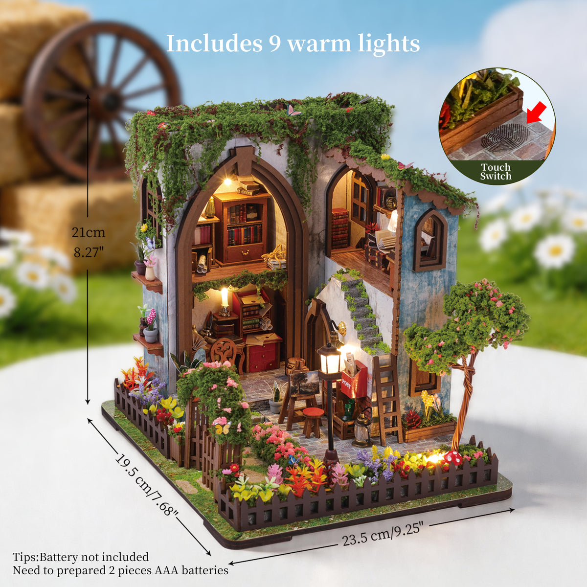 Plymagic DIY Mini House - Floral Cottage