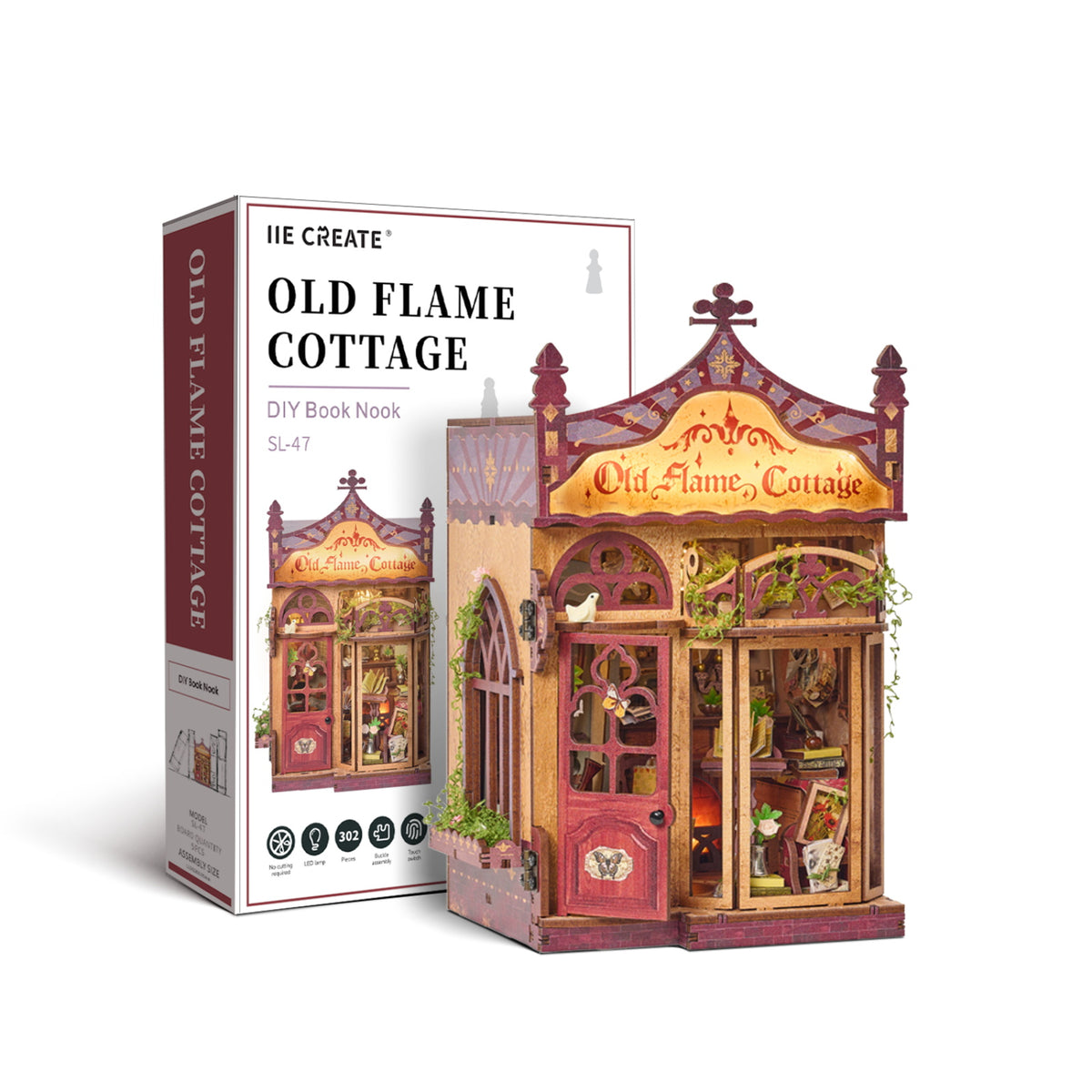Plymagic DIY BookNook - Old Flame Cottage