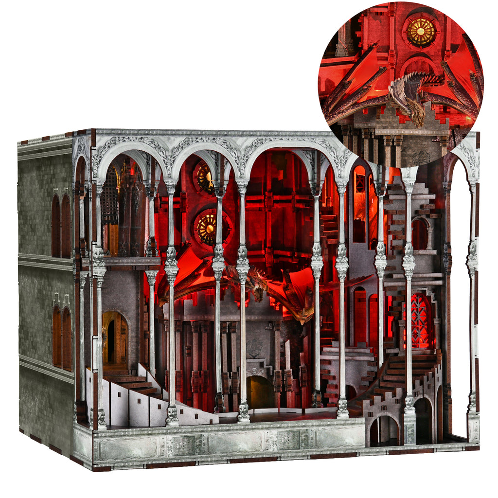 Plymagic DIY Book Nook - Ember Dragon Castle