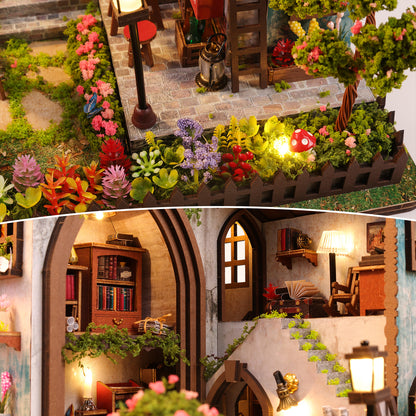 Plymagic DIY Mini House - Floral Cottage