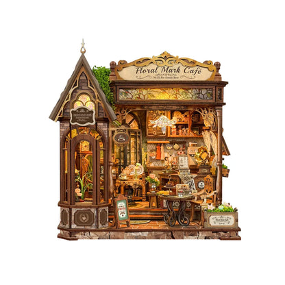 Plymagic DIY Mini House - Floral Mark Café