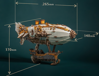 Plymagic Assembly Model - Victorian Fantasy Steampunk Airship