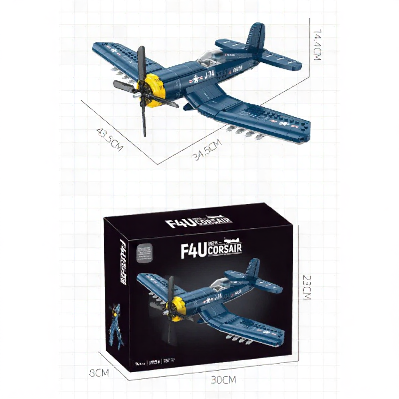 Plymagic Assembly Model - F4U Corsair Fighter