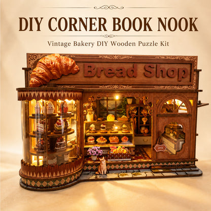 Plymagic DIY Mini House - Croissant Bakery