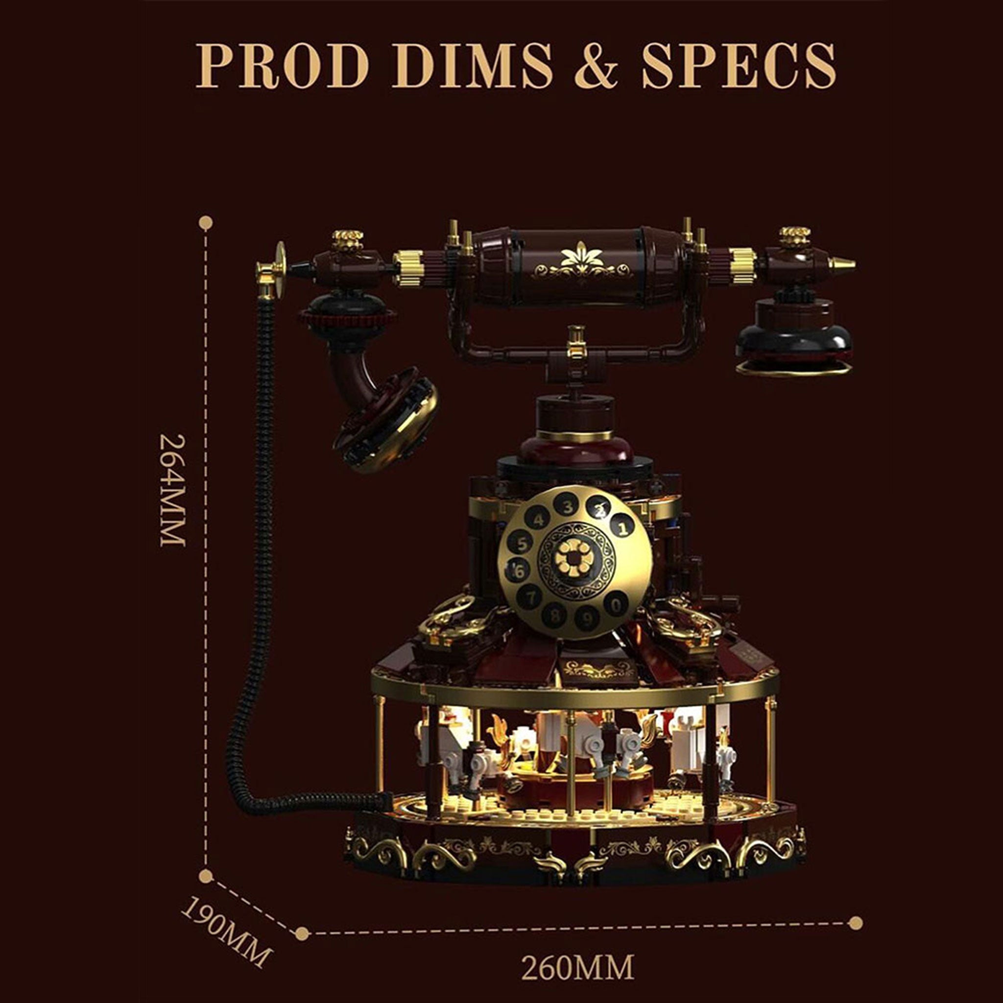 Plymagic Assembly Model - Vintage telephone carousel