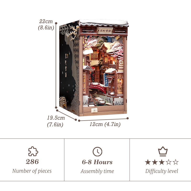 Plymagic DIY Book Nook -  Kyoto Snow Whisper
