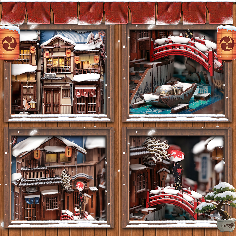 Plymagic DIY Book Nook -  Kyoto Snow Whisper