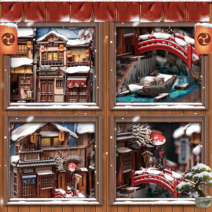 Plymagic DIY Book Nook -  Kyoto Snow Whisper