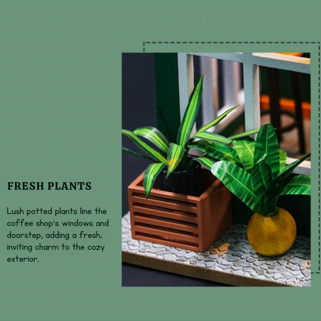 Plymagic DIY Mini House - Cozy Cup Cafe