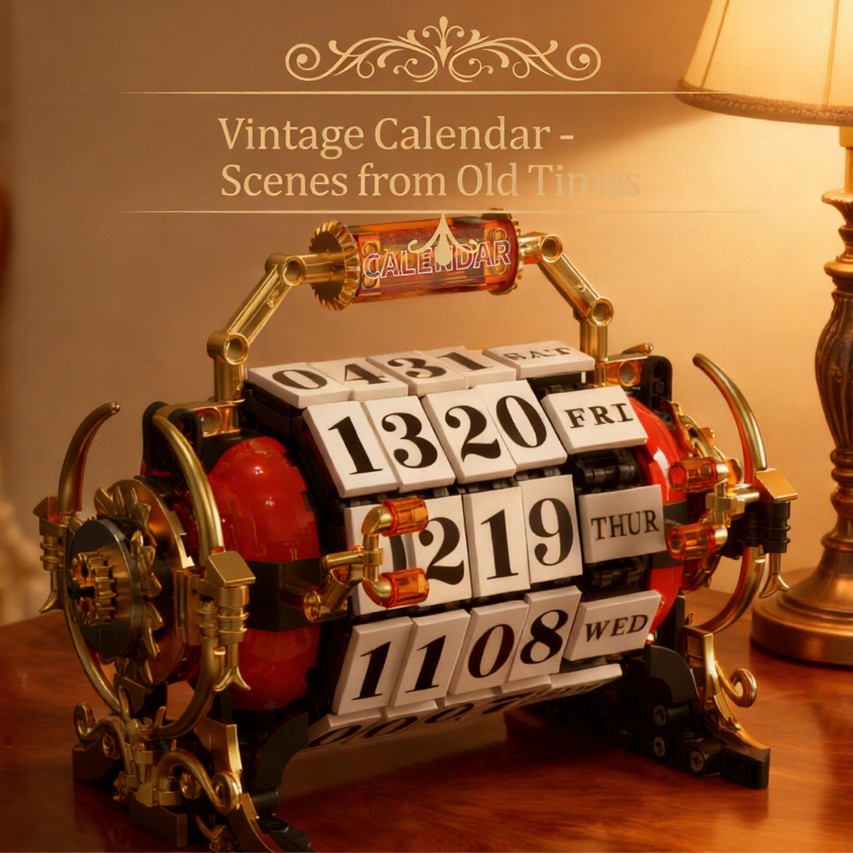 Plymagic Assembly Model - European Retro Style Calendar