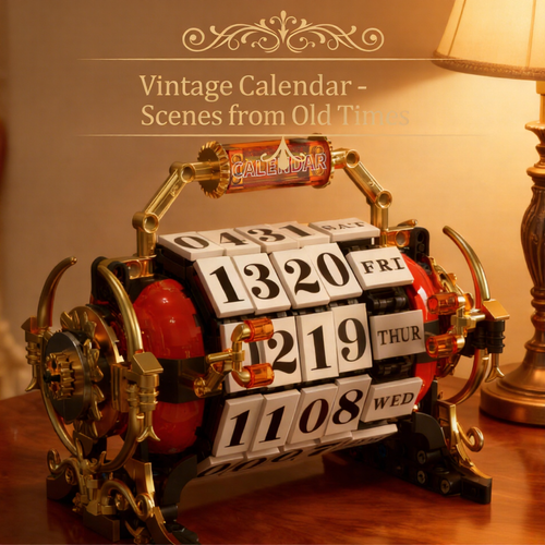 Plymagic Assembly Model - European Retro Style Calendar