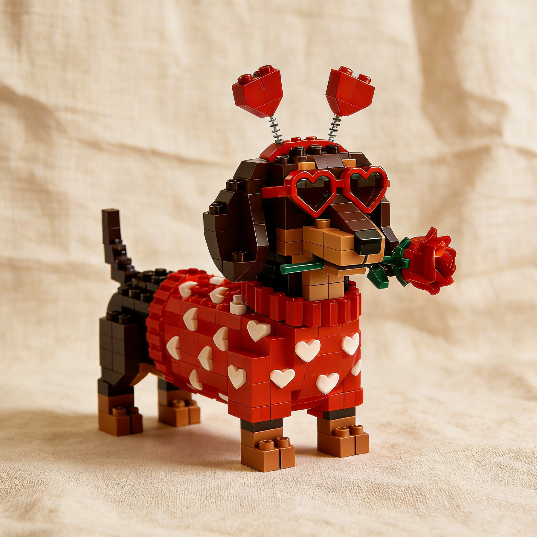 💖 2026 Valentine’s Day Exclusive Dachshund Brick Set 🐕 Main image