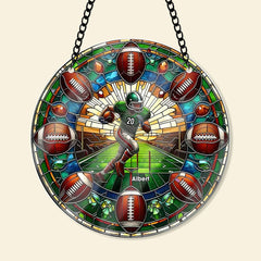 Personalized Football Lover's Ornament - A Unique Gift for Sports Fans