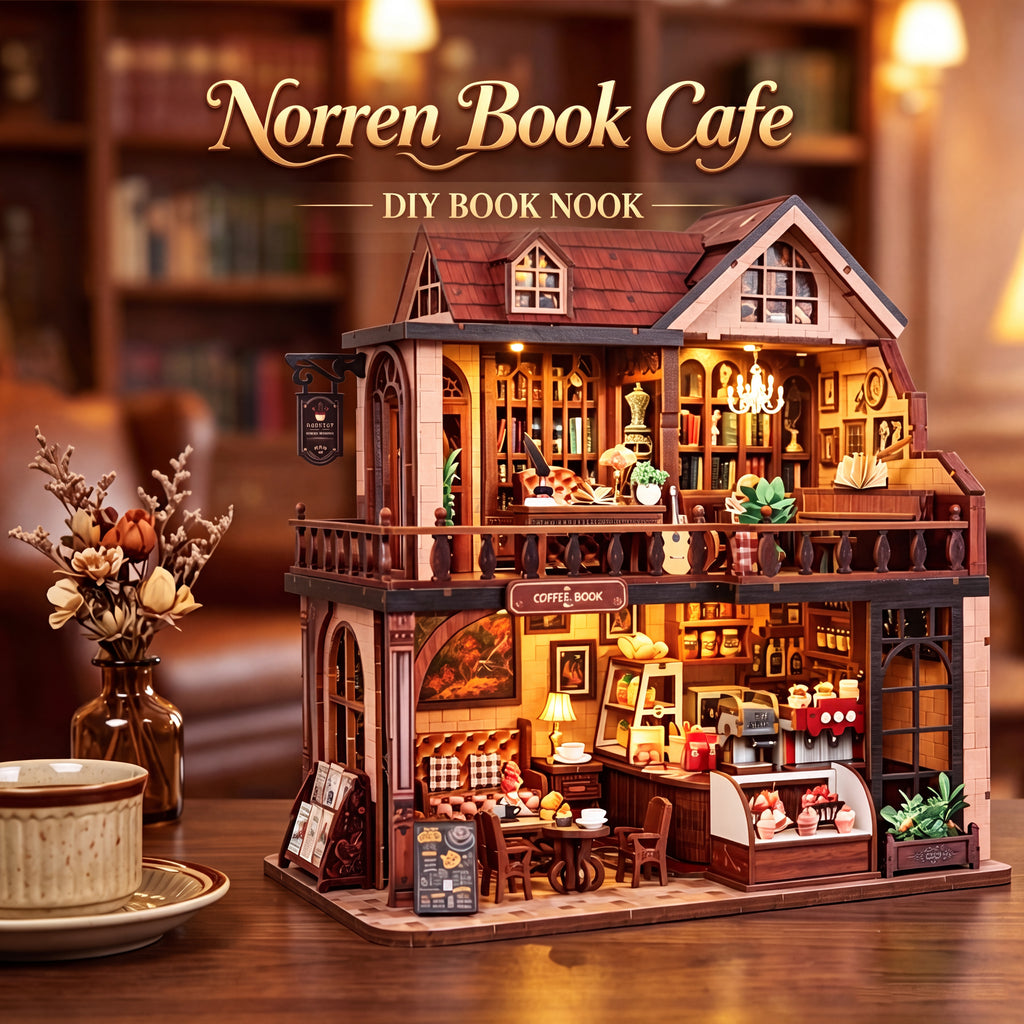 Plymagic DIY Mini House - Norren Book Cafe