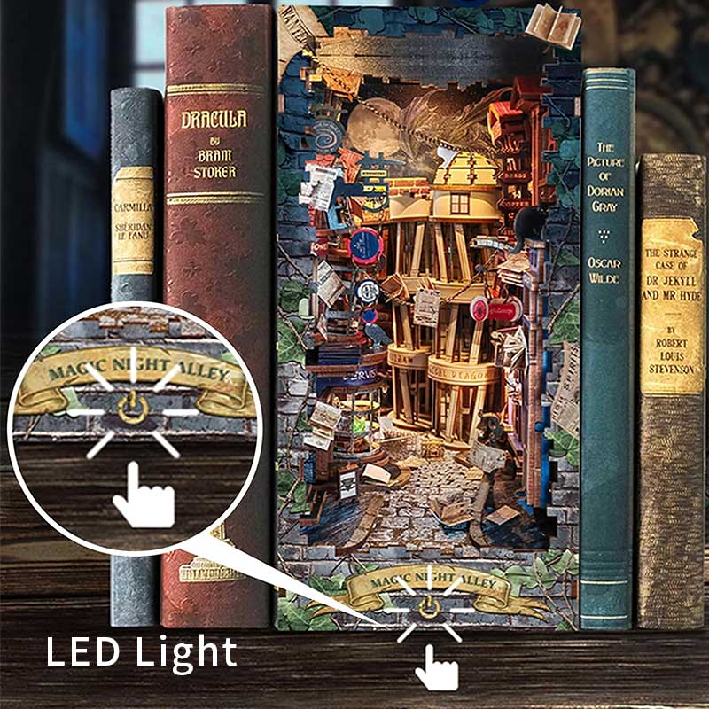 Plymagic DIY Book Nook - Magic Night Alley