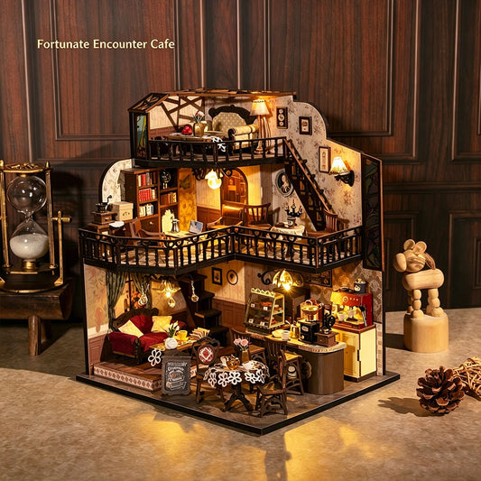Plymagic DIY Mini House - Fortunate Encounter Cafe