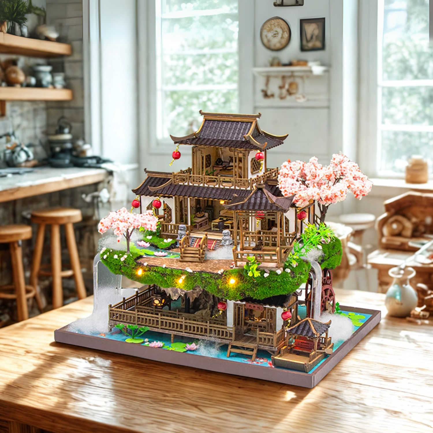 Plymagic DIY Mini House - Blossom Latern Pavilion