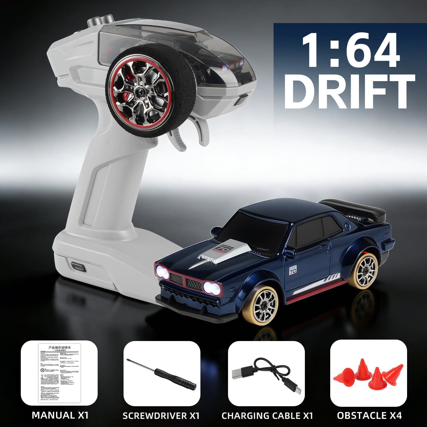 Magnetic-Charging Mini Remote Control Car