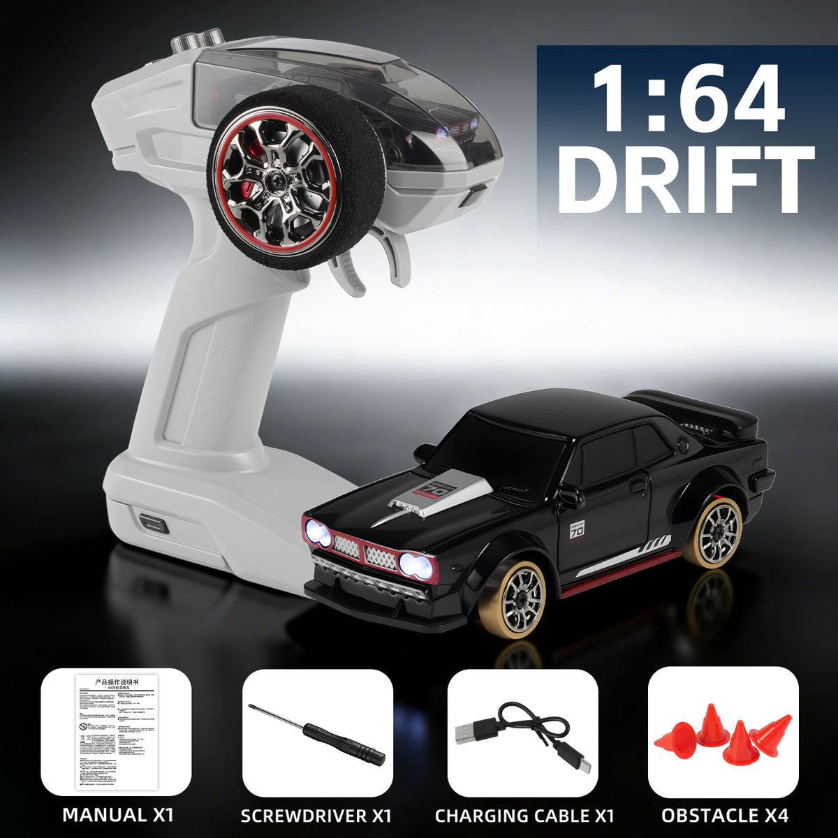 Magnetic-Charging Mini Remote Control Car