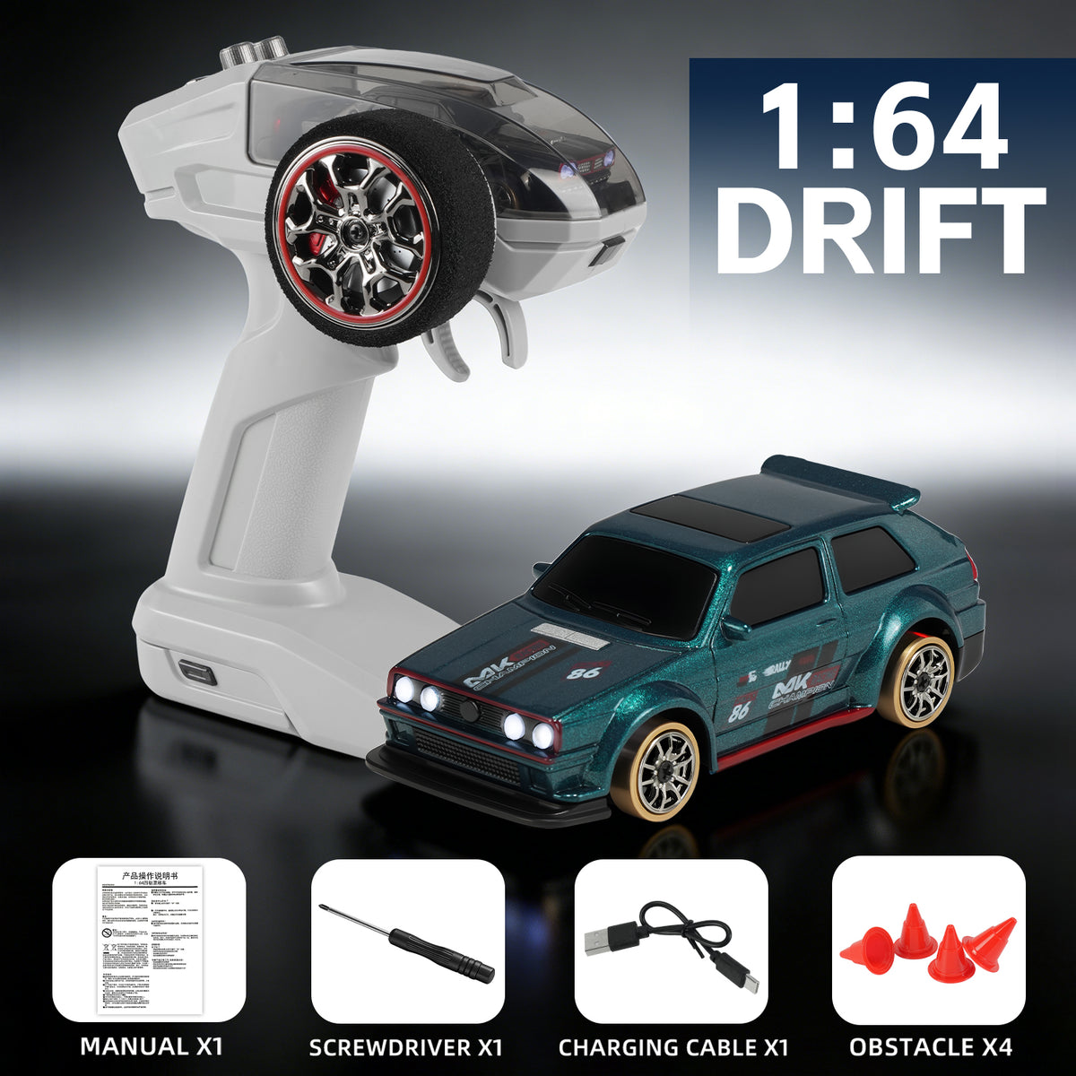 Magnetic-Charging Mini Remote Control Car