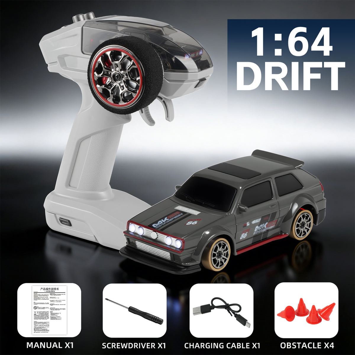 Magnetic-Charging Mini Remote Control Car
