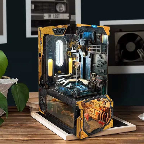 Plymagic DIY Book Nook - Apocalyptic Car Workshop Bunker