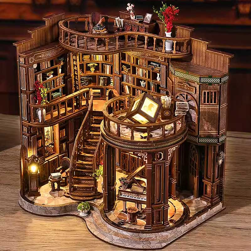 Plymagic DIY Book Nook Kit - Dreamy Book Hall Main image