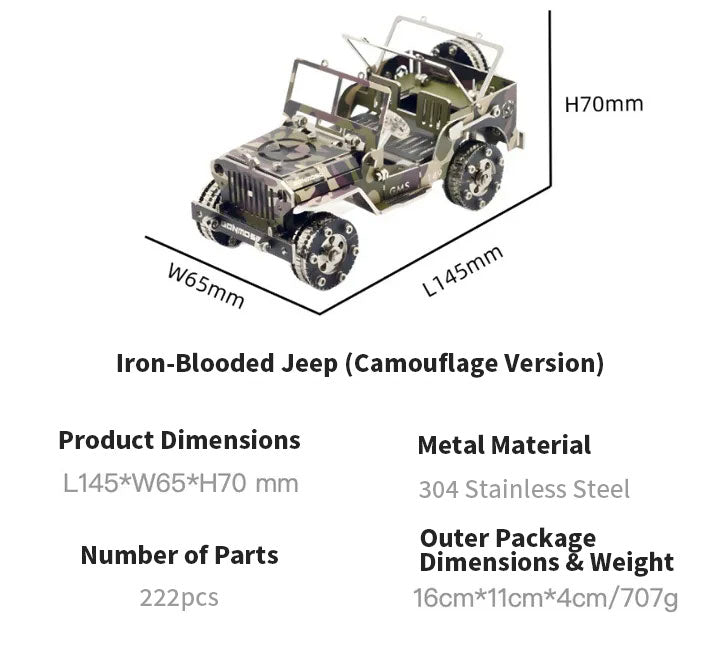Steel Beast Camouflage "Iron-Blooded" Jeep