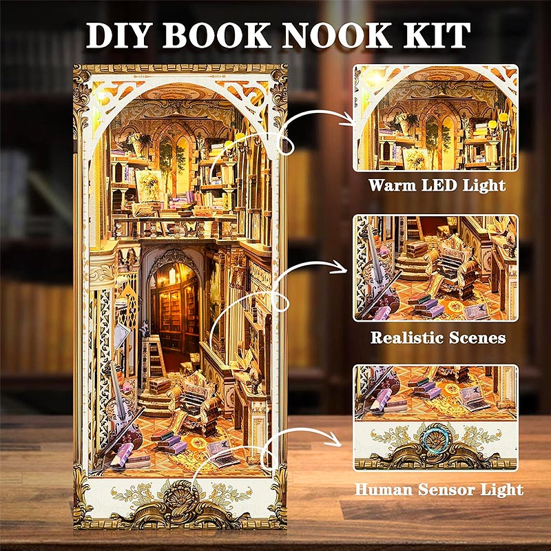 Plymagic DIY Book Nook - Victorian Library