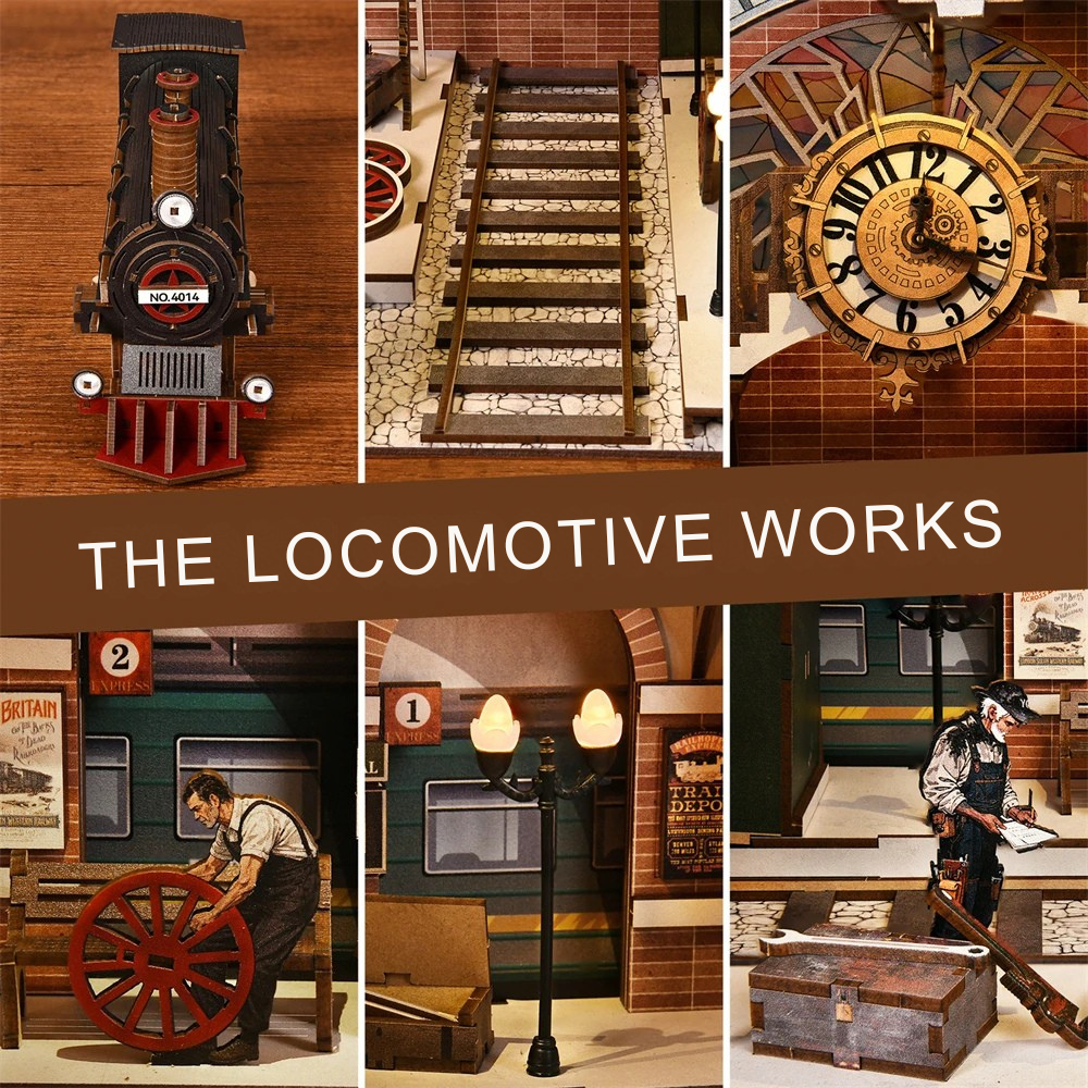 Plymagic DIY Mini House - Locomotive Works