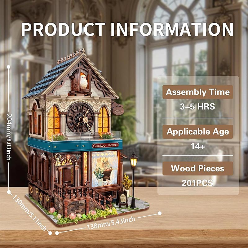 Plymagic DIY Mini House - Cuckoo Clock House