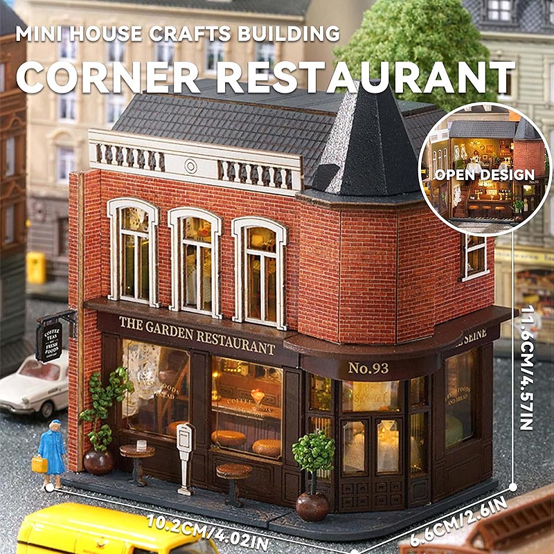 Plymagic DIY Mini House - Corner Restaurant
