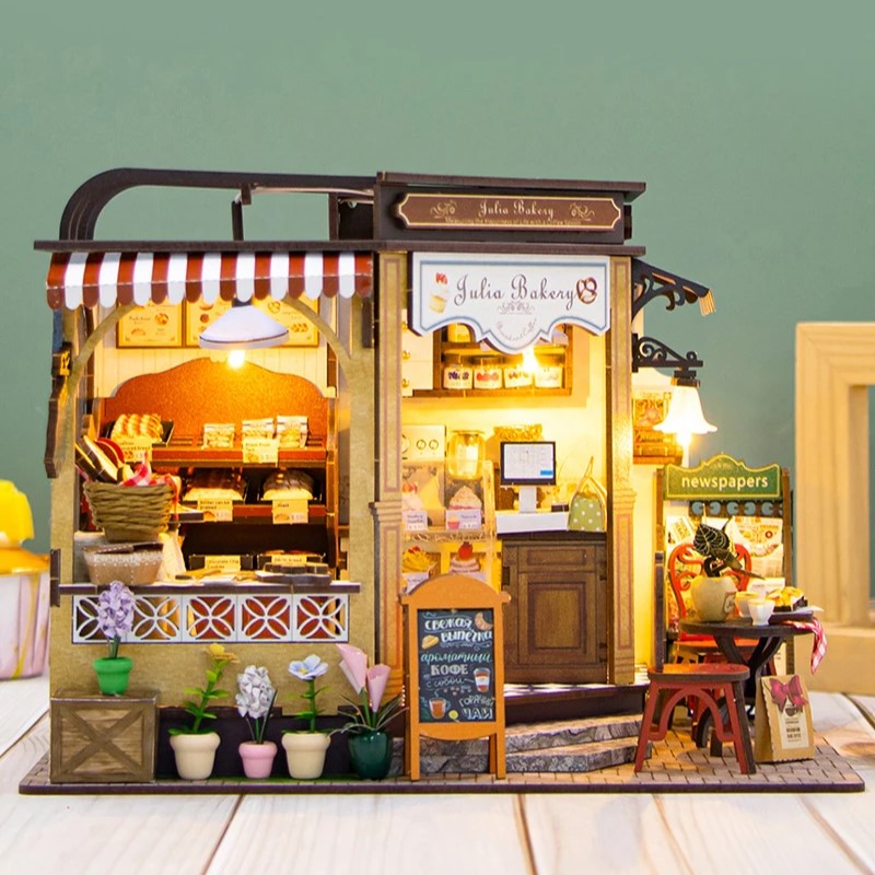 Plymagic DIY Mini House - Corner Bakery