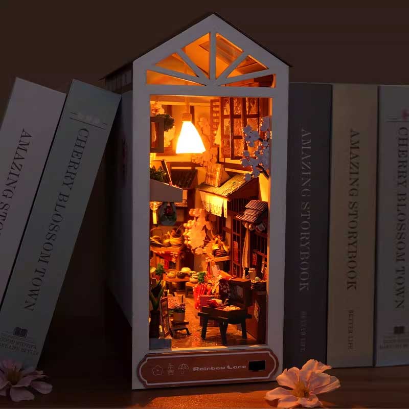 Plymagic DIY Book Nook - Japan Rain Lane