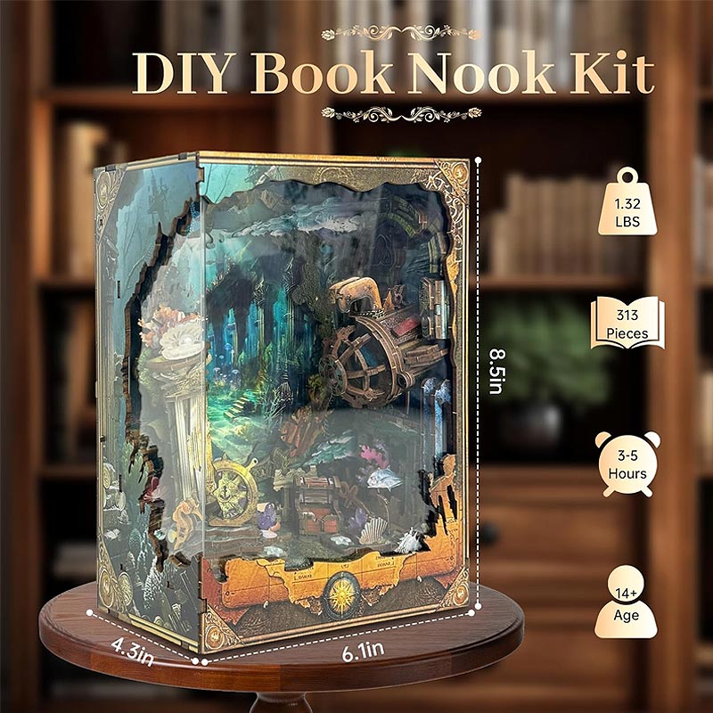 Plymagic DIY Book Nook - Explore Atlantis